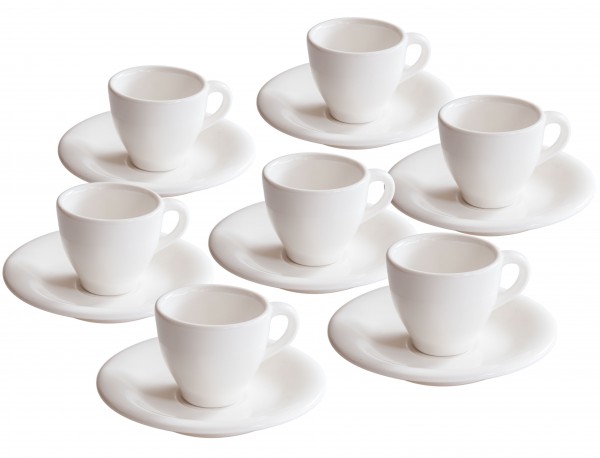 6er Set Villeroy und Boch Espresso Tassen mit Untertassen